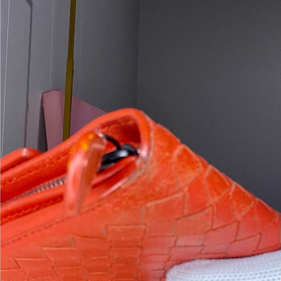 Bottega Veneta Orange Intrecciato Nappa Leather Flap Waller - Picture 9 of 15